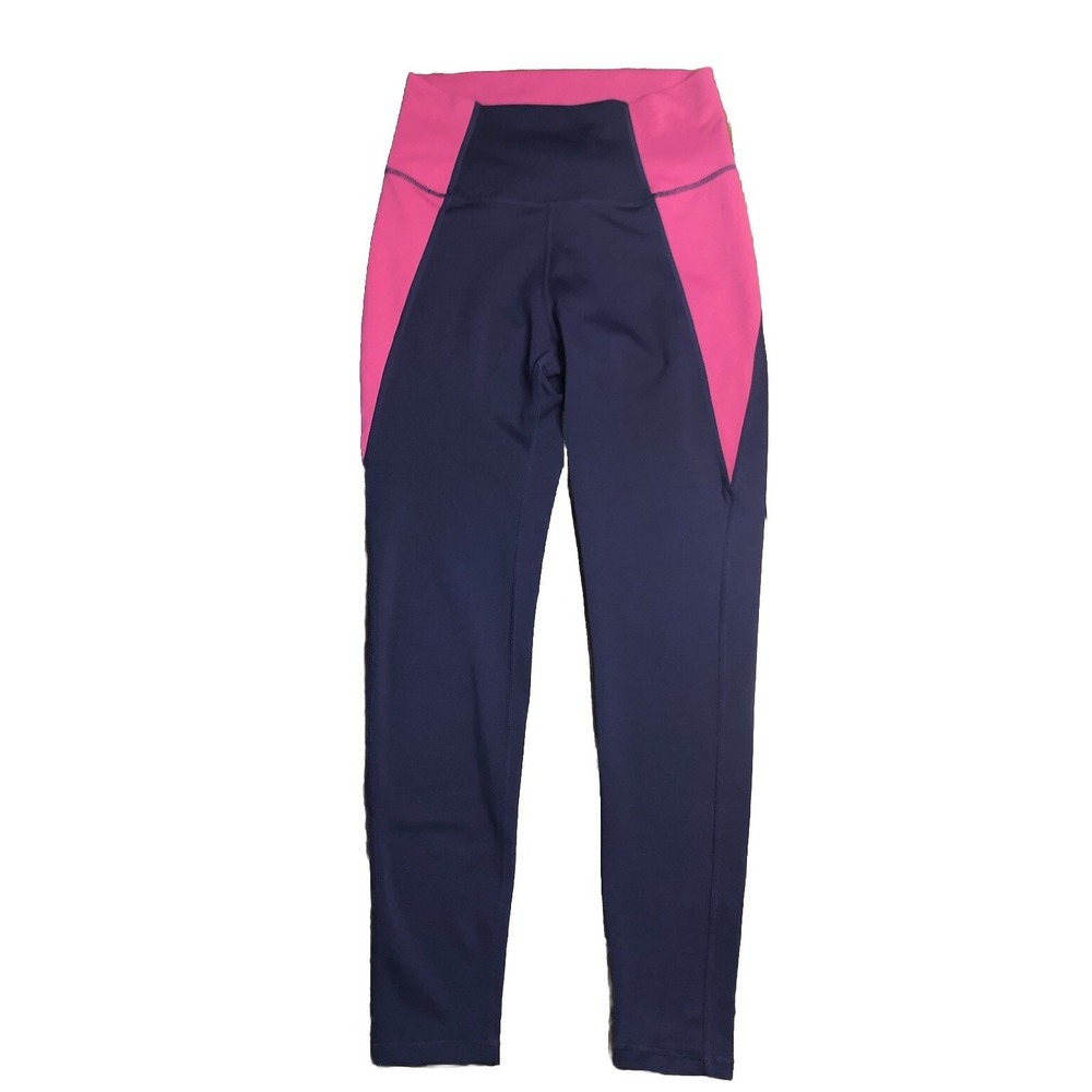 WILO The Label Women's Small Colorblock Legging Pants Purple Athletic Rise NWOT